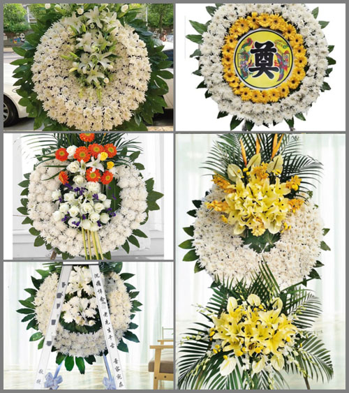 山东青岛平度市旧店镇龙山前村花圈速递